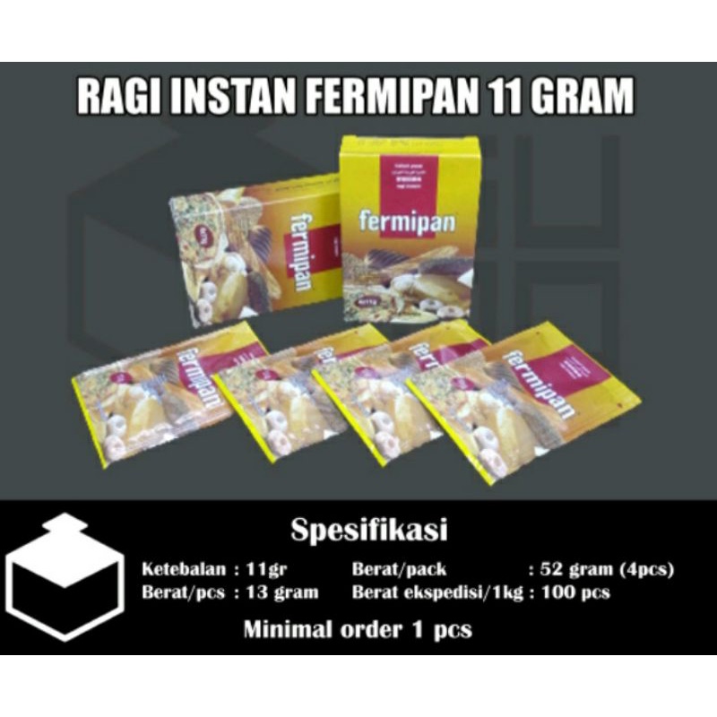 

Fermipan Sachet 11gram / Ragi Instant / Instan Yeast