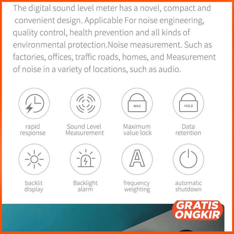 Alat Ukur Suara Noise Detector Sound Level Decibel Meter - FB1