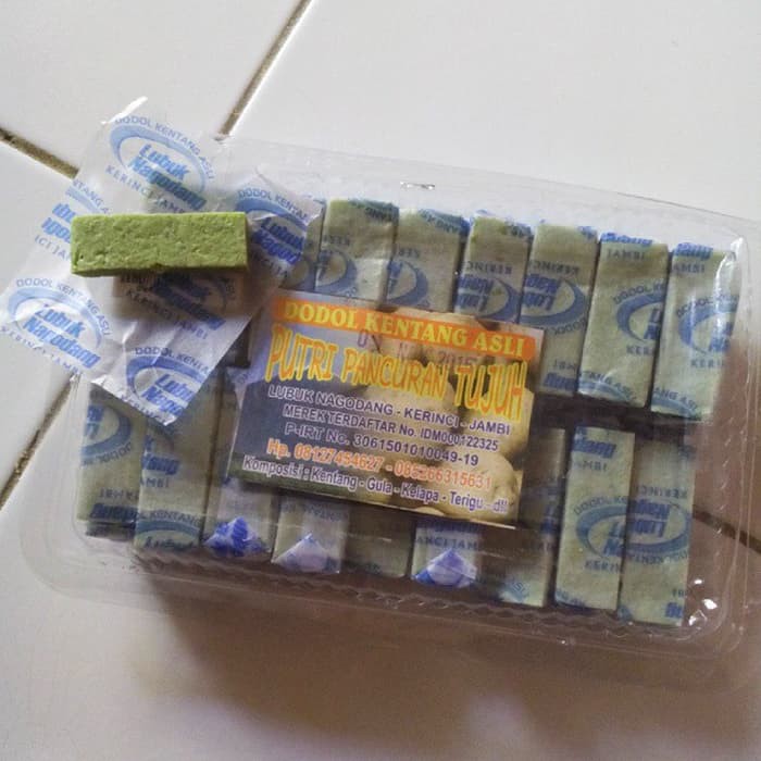 

dodol kentang oleh oleh jajanan cemilan khas kerinci jambi sumatera mknn81