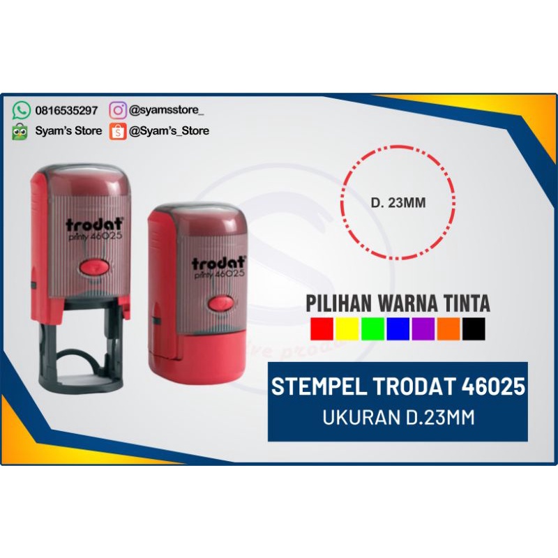 

Stempel TRODAT 46025, stempel bundar, stempel warna, simbol,logo dll