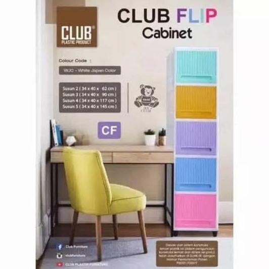 

$$$$] lemari plastik club flip single susun 5