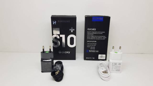 Charger Samsung S10 Plus S10+ Quick Charge 3.0 Qualcomm Kabel Data Type C 2.4A Charger FAST CHARGING