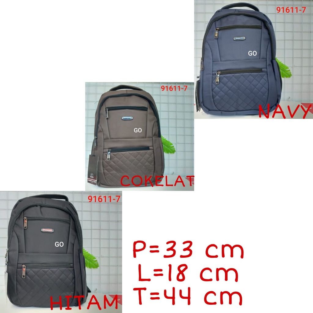 gof  PALO ALTO Backpack Super Tas Sekolah Tas Kuliah Tas Ransel Laptop dengan Raincover