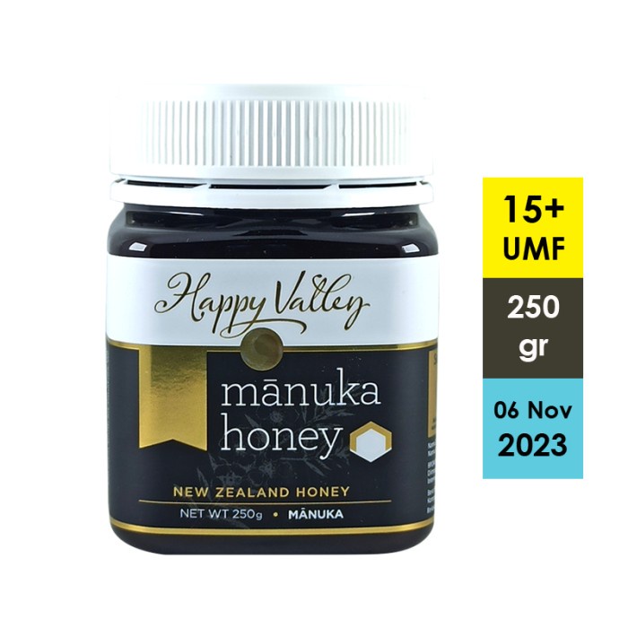 

madu- madu happy valley manuka honey umf 15+ 250gr -madu.