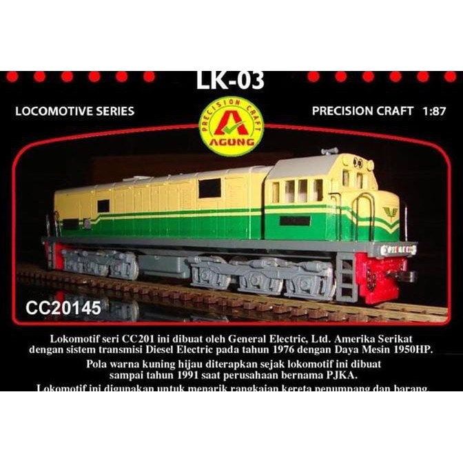 Miniatur Lokomotif Kereta Api Indonesia Lk-03 Lk 03 / Diecast Cc20145 - Termurah 