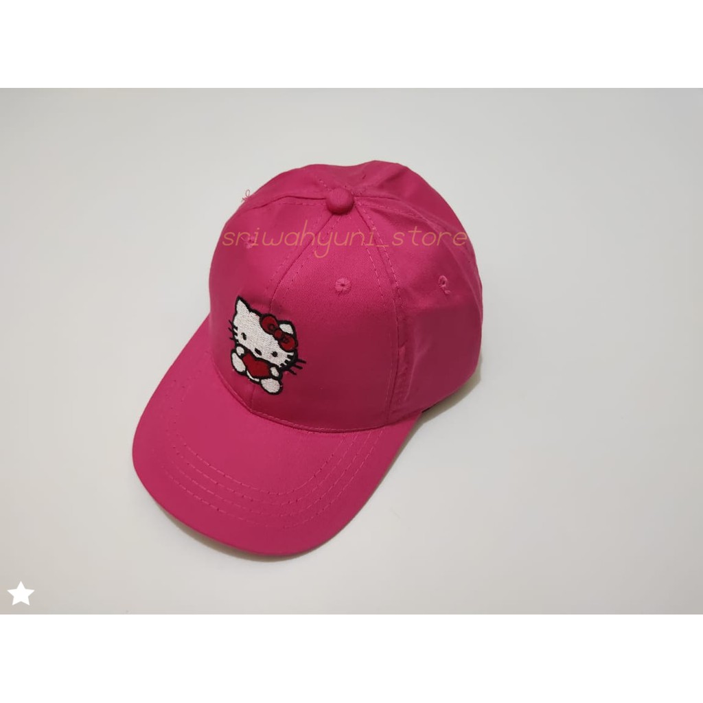 Topi anak perempuan HELLO KITTY topi baseball distro produk_PURANGSAKATO SHOP