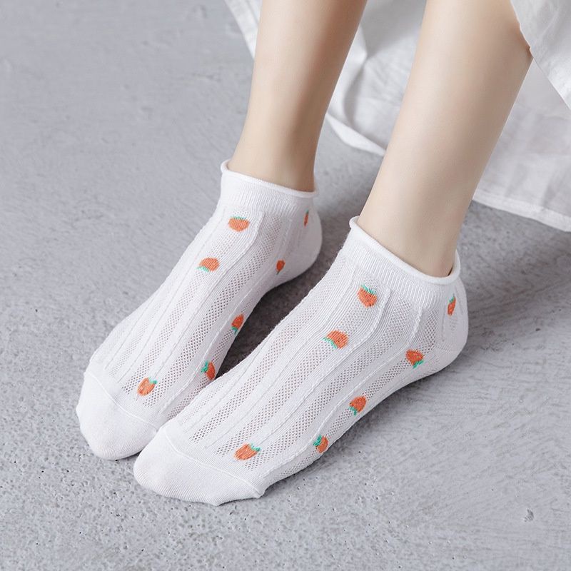 [COD] KAOS KAKI PENDEK IMPORT ALA KOREA MOTIF CERI STRAWBERRI KAOS KAKI IMPORT KNIT RAJUT IMPORT ANKLE SOCK