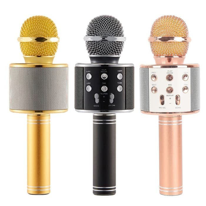 Mic WS 858 karaoke bluetooth wireless Portable