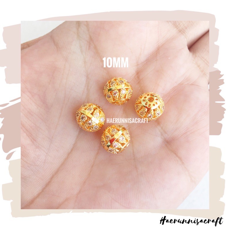 Liontin Charm xuping Tabung Bulat Gelang Tali Hongkong Emas Glitter