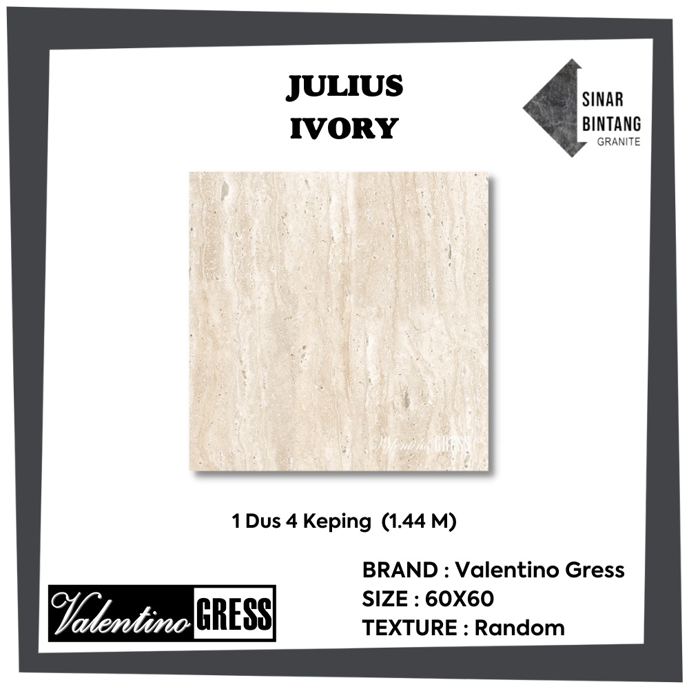 Granit 60 X 60 | Granit Lantai Julius Series VALENTINO GRESS