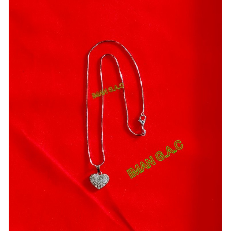 Kalung titanium+liontin cantik/kalung xuping anak dan dewasa.kalung wanita