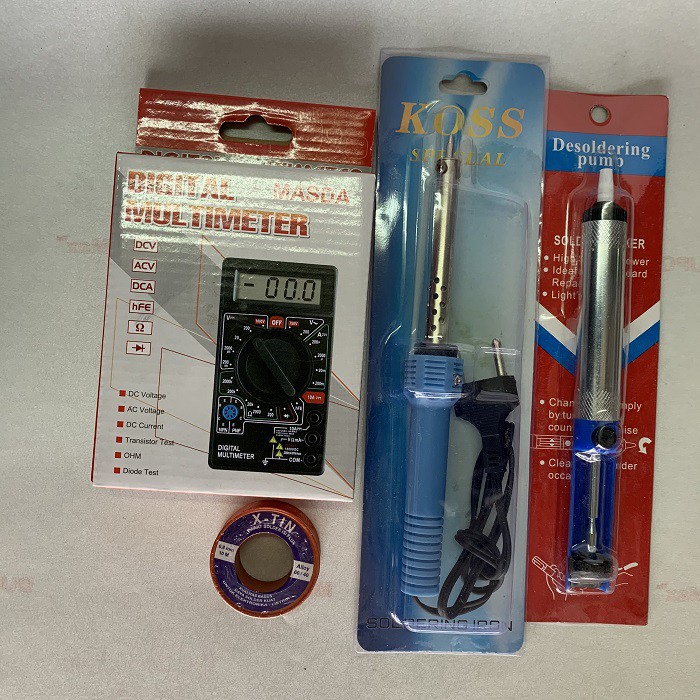 Paket Lengkap Penyedot Solder Timah Multimeter Digital