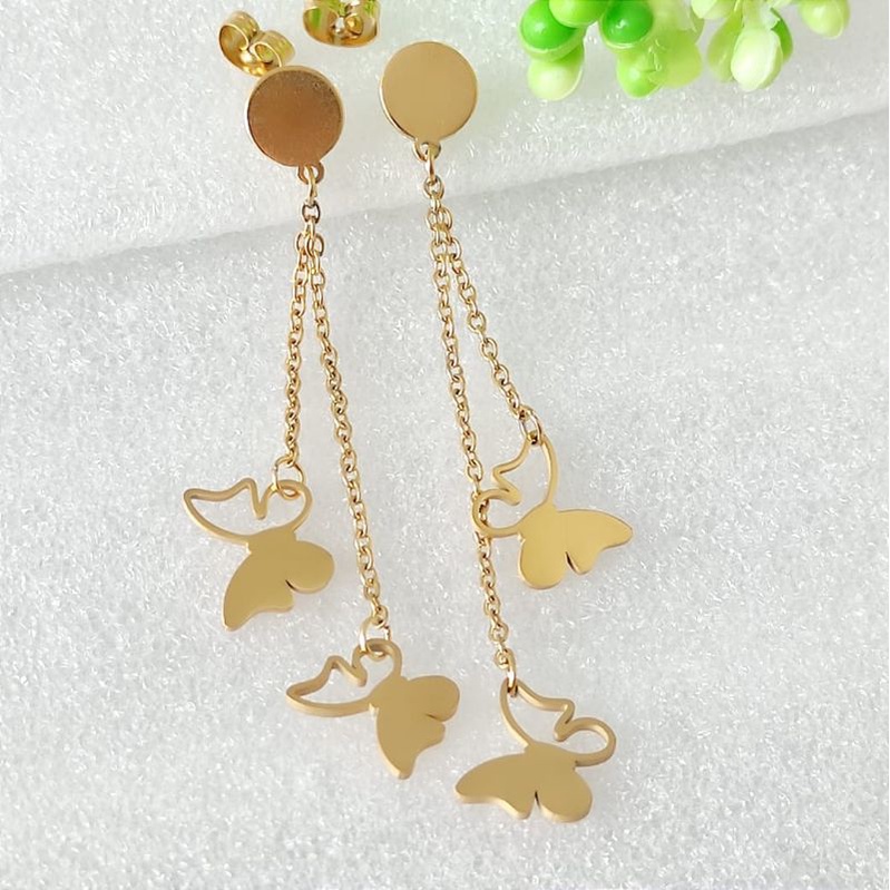 Anting Jurai Emas Titanium Wanita ZX2