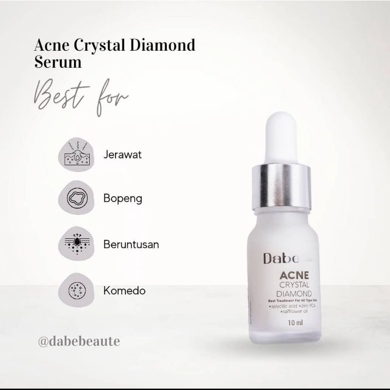 debe beaute acne crystal diamond serum