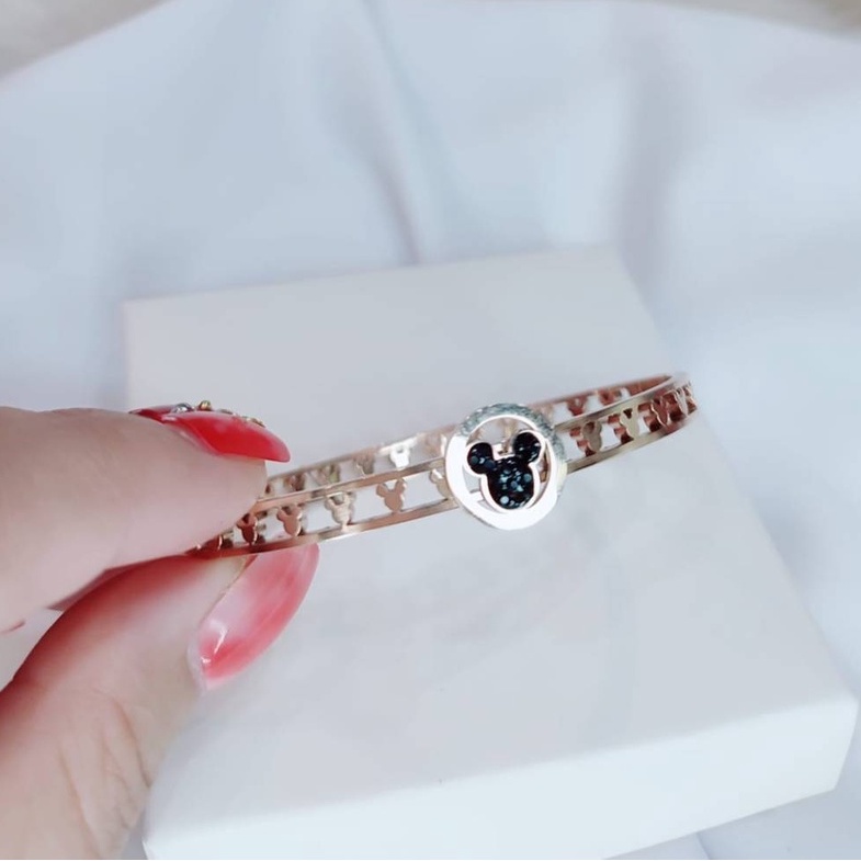 gelang wanita hikaru cantik simple import anti karat + box