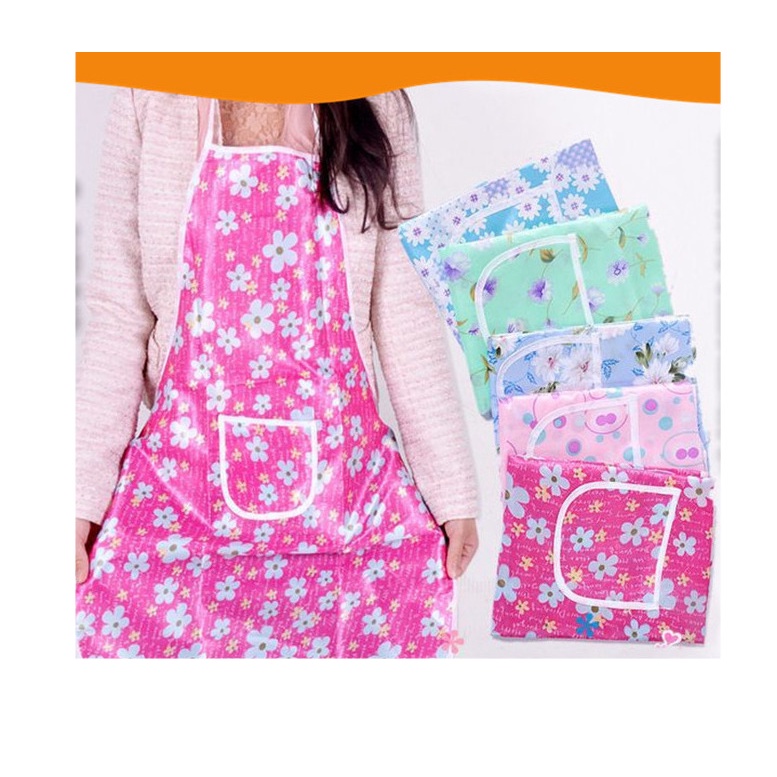 APRON CELEMEK DAPUR MASAK CUCI PIRING RINGAN ANTI AIR TEBAL ANTI PANAS