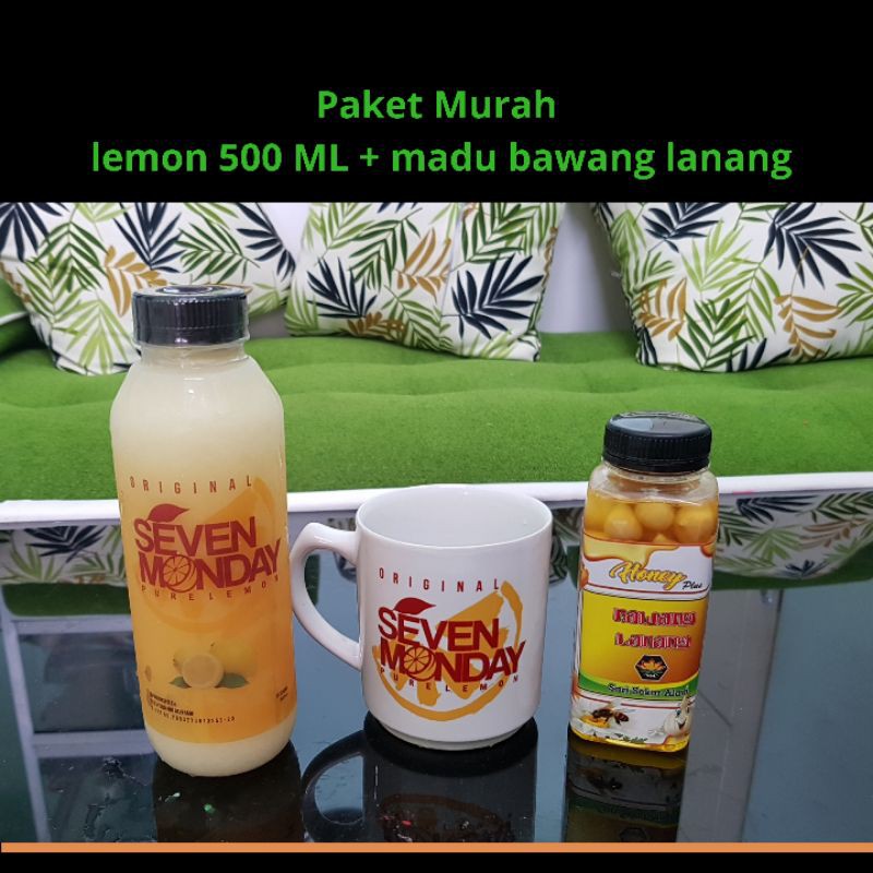 Paket Seven monday pure lemon + madu bawang lanang