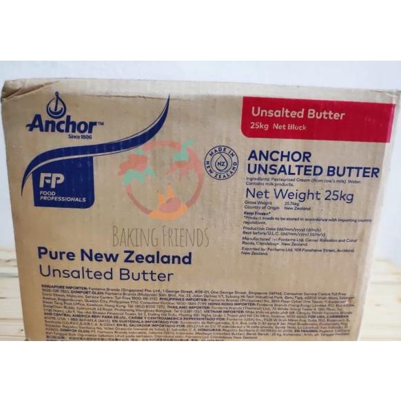 

Termurah! Anchor Unsalted Butter 1 Kg