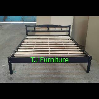 Double bed Tempat  tidur  kayu  Ranjang kayu  No  2  uk 