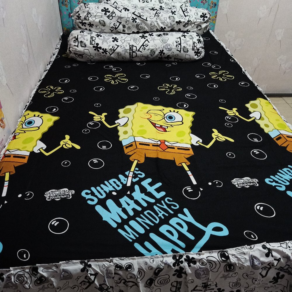 Kintakun Deluxe Sprei Sorong Duo 2in1 120x200 D Luxe Murah Seprei Tidak Luntur