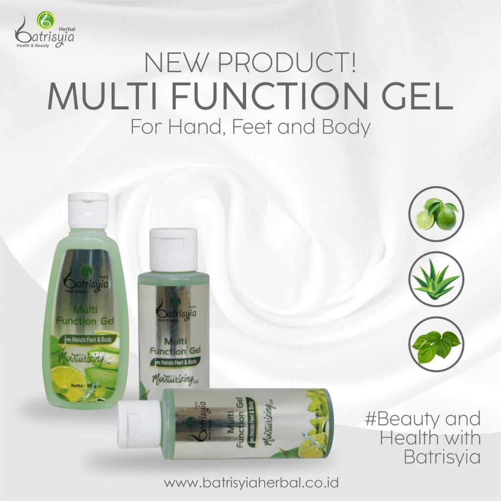 Multifunction gel Batrisyia Herbal obat biang keringat salep gatal gigitan nyamuk