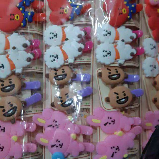 JEPIT RAMBUT BT21 ATAU BTS KEKINIANgrosir