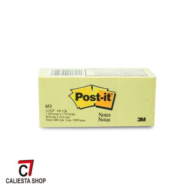 Sticky Notes Post It 3M 653 Kuning - multicolour (PCS)