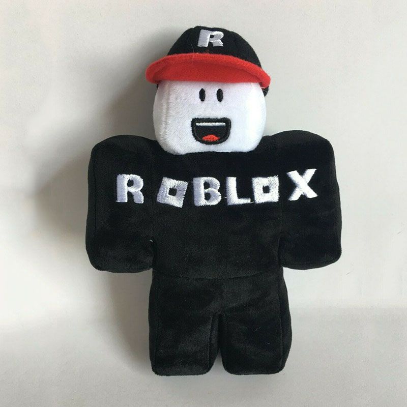 【Ready Stock!】Boneka Plush Roblox Klasik 30cm Dengan Topi Dapat Dilepas Untuk Hadiah Natal Anak