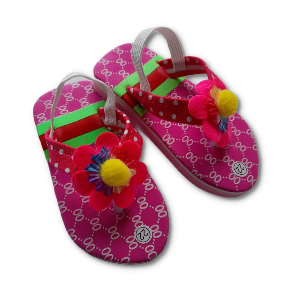 Sandal bayi motif bunga GG