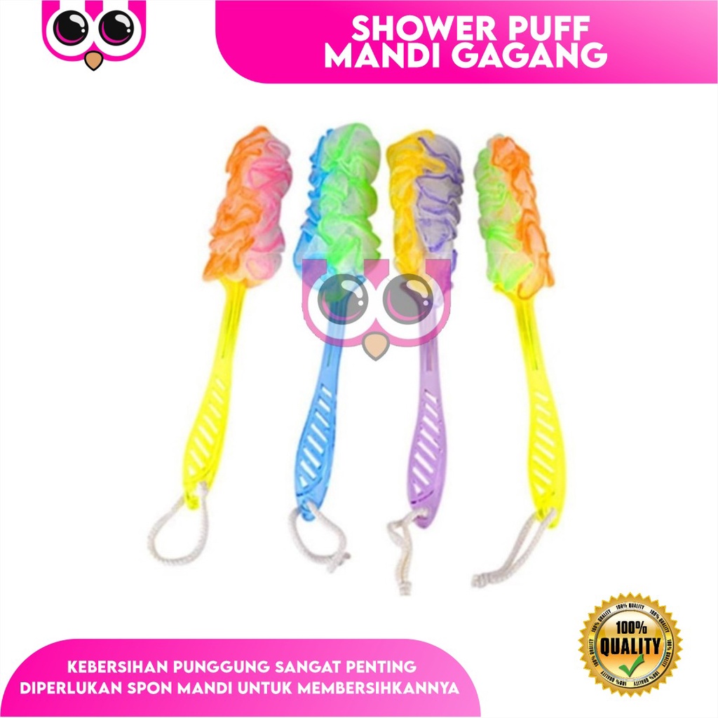 [ GAGANG ] SHOWER PUFF MANDI GAGANG / ALAT GOSOK PUNGGUNG SPONGE MANDI BATH PUFF