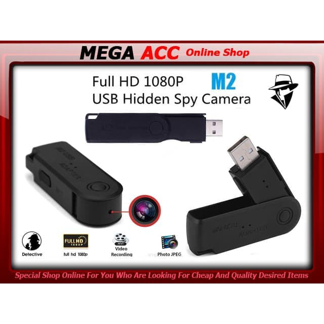JUAL MURAH HD 1080 Hidden Spy Camera USb Adapter M2