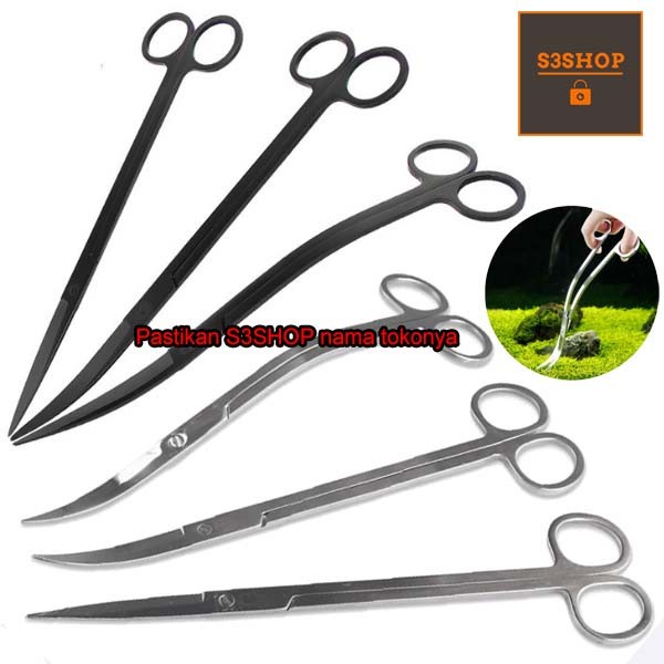 Gunting Ombak Aquascape Wave Scissor Aquarium Stainless High Quality