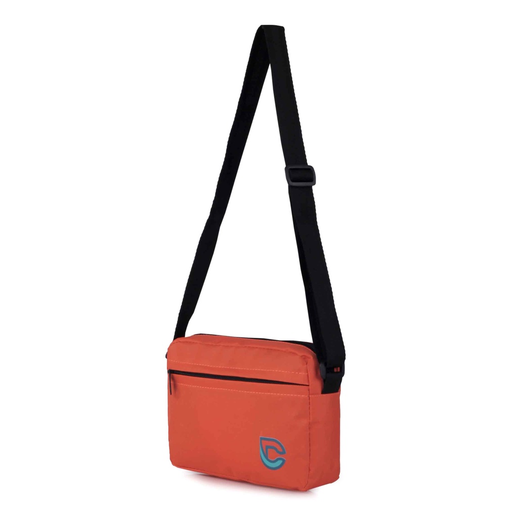 Toko Thabita Tas Selempang Pria Camic Sling Bag Loreng Orange Hitam Polos