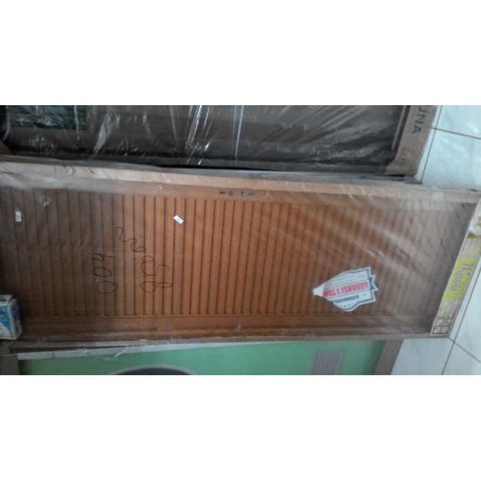 PINTU KAMAR MANDI / PINTU ALUMUNIUM MOTIF KAYU