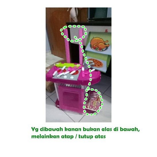 MAINAN ANAK Kitchen SET Koper Pink