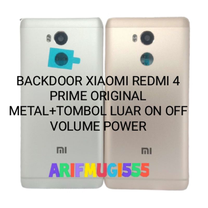 Backdoor Kesing Casing Housing Tutup Belakang Xiaomi Redmi 4 Prime Original