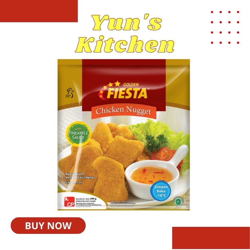 

Golden Fiesta Nugget 500gr - Gratis Pineapple Sauce - Frozen Food