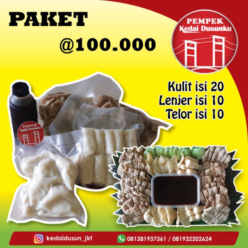 

pempek paket 100 rb