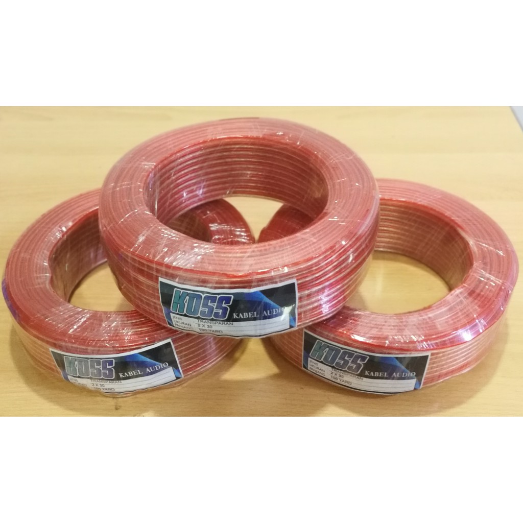 Kabel Listrik Transparan Audio Speaker 2x30 100 Yard Premium