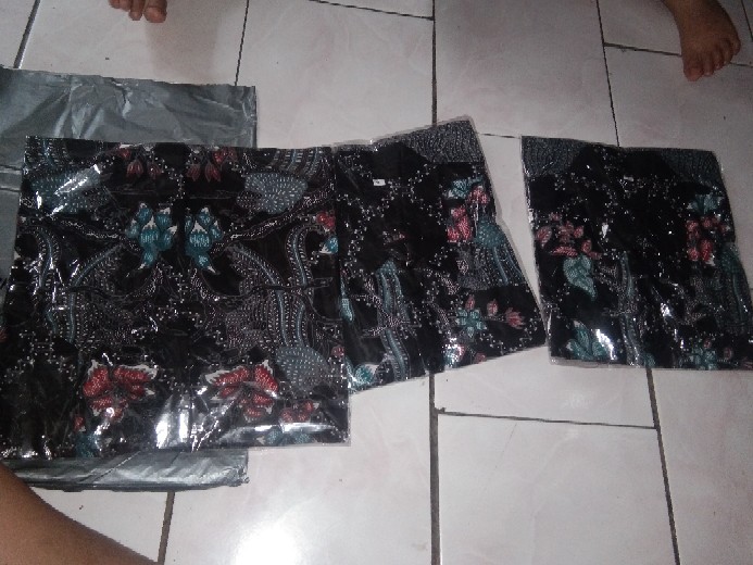 Batik Couple Keluarga Sania Ruffle Ori Ndoro Jowi Dnt Jaring