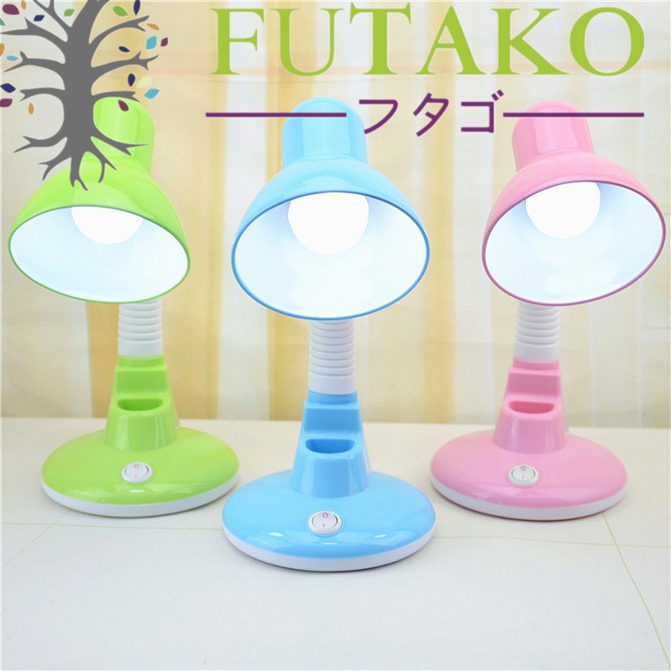 FUTAKO LB-202 Lampu Meja Belajar Leher Flexible GRATIS BOHAM