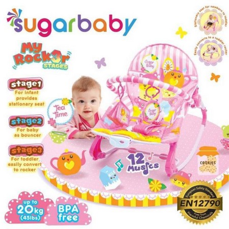 SUGAR BABY Bouncer Kursi Mainan Baby My Rocker - 3 Stages Terbaru