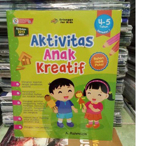 Buku Aktivitas Anak Kreatif Usia  4-5 Tahun Erlangga for Kids