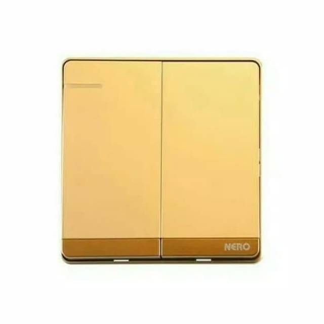 Decora Saklar 2 Gang 2 Way Hotel  Rose Gold