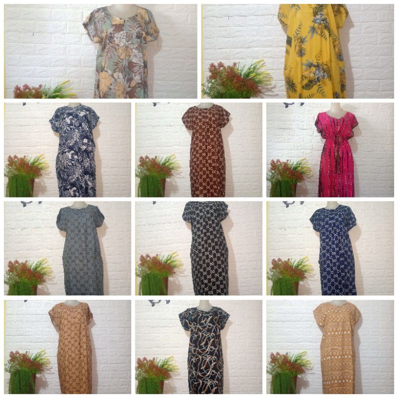 GROSIR DASTER (10 X 66rb) size Ld 90 - 100 / daster rayon busui