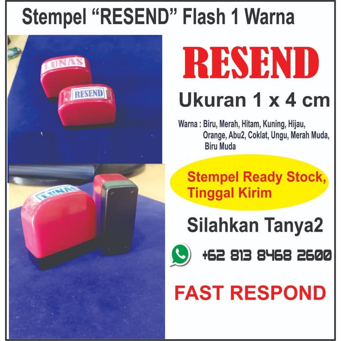 

Stempel Resend Flash 1 Warna