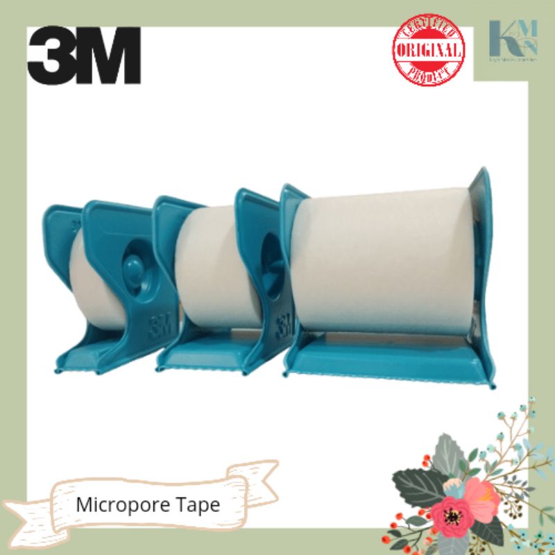 MICROPORE SURGICAL TAPE 3M 0.5 Inch, 1 Inch, 2 Incih Satuan