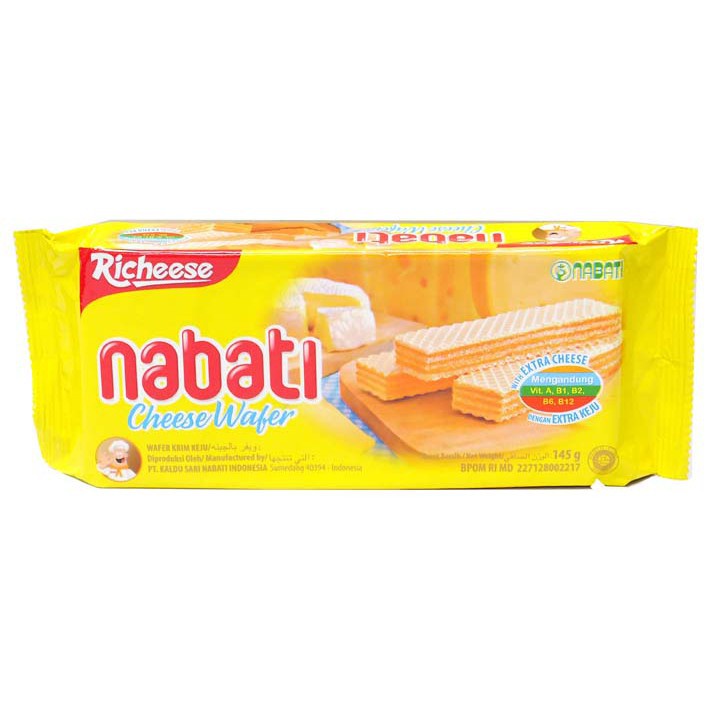 

3 Pcs - WAFER RICHEESE 145GR BKS NABATI KEJU