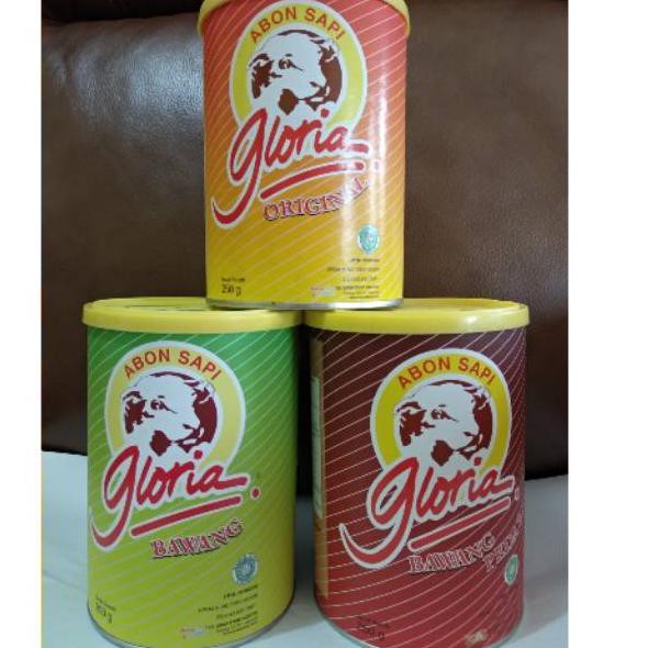 

[Terhebat se-RI] Ready Jkt! Abon Sapi Gloria rasa Bawang, Pedas 250gr dan 100gr.. Langsung kirim!