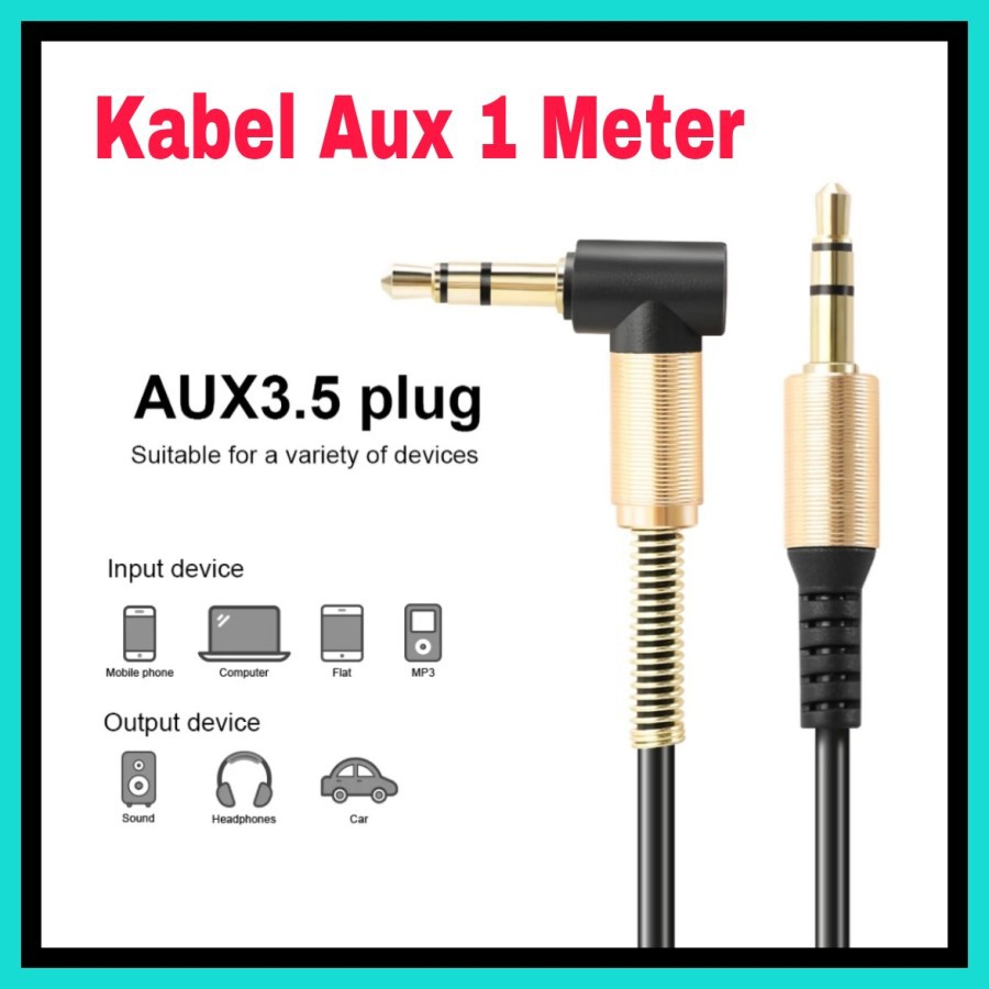 NA - kabel AUX Audio jack 3.5mm Male to Male HiFi Model L AC 5